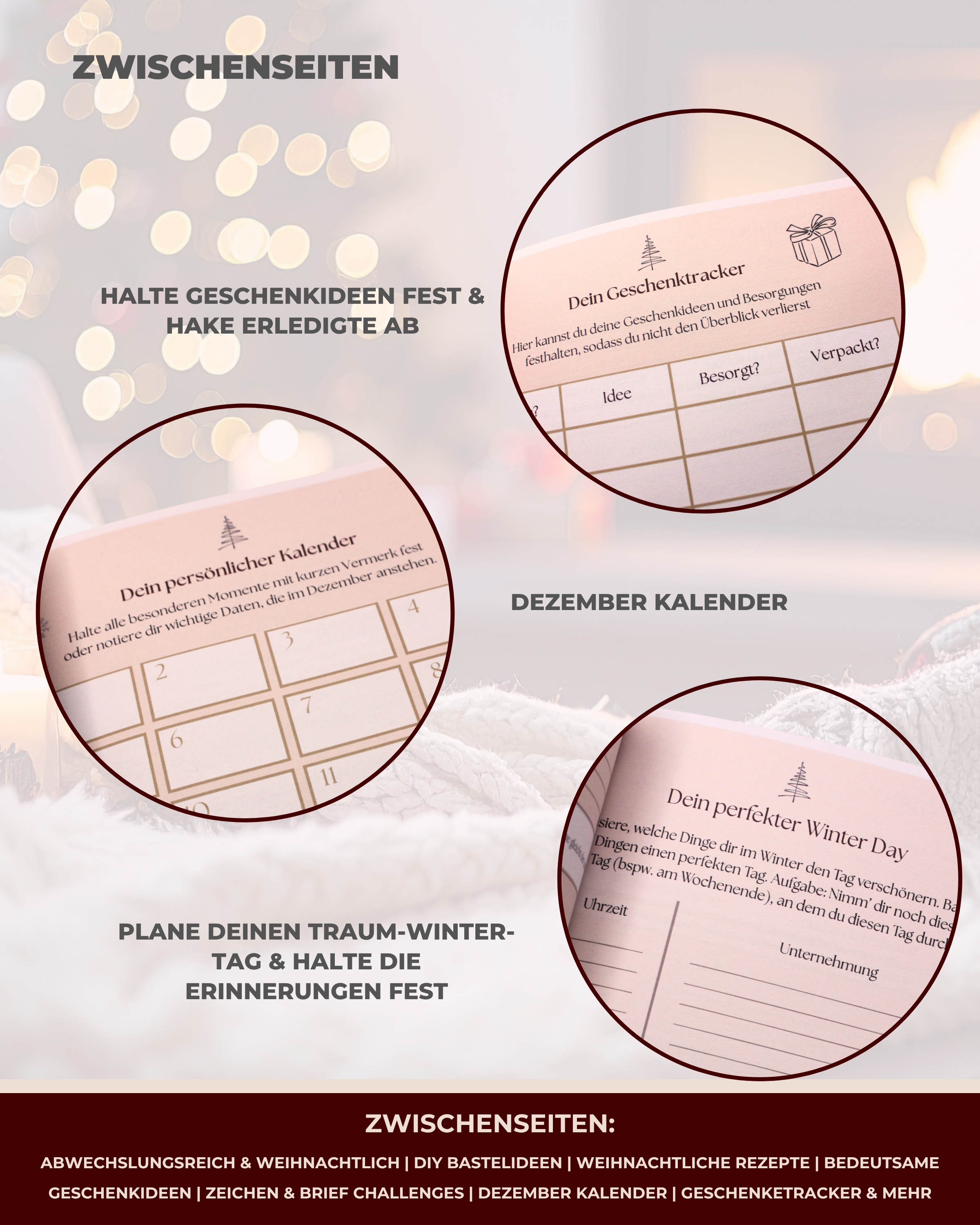 Meine Weihnachtssinne | Adventskalender Journal